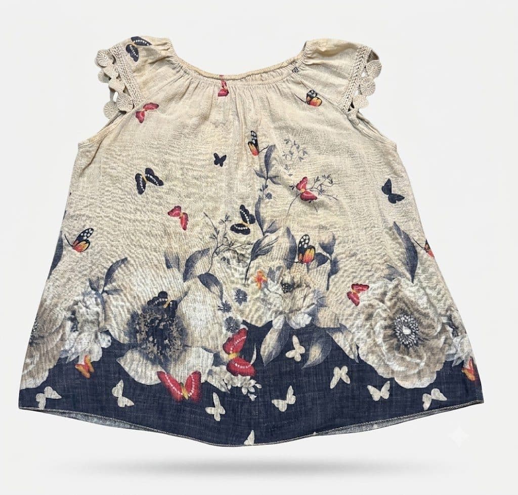 Top de Vară Vintage Italo-Romance